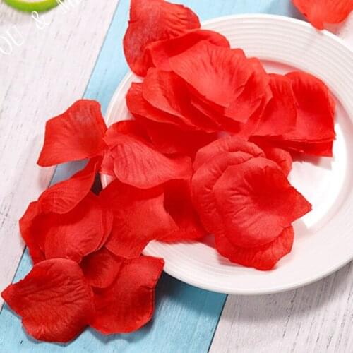 3000/1000 pcs of silk rose petals artificial flowers in 11 colors wedding bridal aisle decoration confetti decoration supply 5z