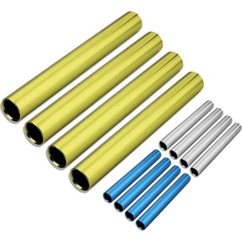 4 PCS Aluminum Relay Batons Track and Field Athletics Running Racing Match Game Sport Tool Training Tool