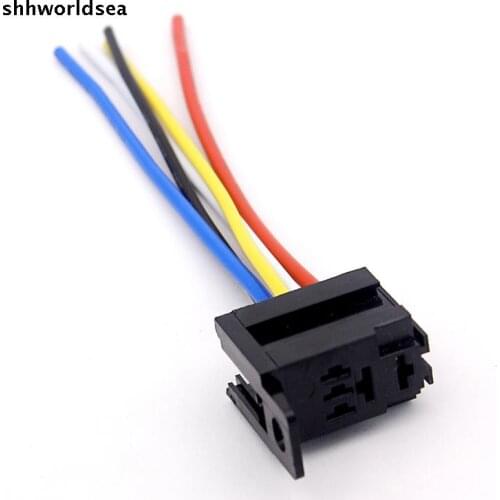 5/30/100pcs DIY Car Motor 12V 12 Volt 30A AMP Duty Relay Harness Socket 5Pin 5 Wire Sales