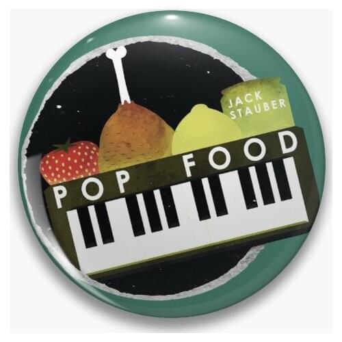 Jack Stauber Pop Food Album Cover Soft Button Pin Women Creative Clothes Cartoon Fashion Cute Decor Hat Gift Brooch Badge Metal