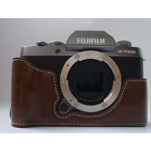 For Fujifilm Fuji XT100 XT-100 XT200 XT-200 Camera Bag Base PU Case With Open battery directly