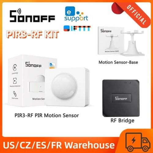SONOFF PIR3-RF PIR Motion Sensor Smart Scenes Alert /Normal Mode Notification eWelink APP Work With SONOFF 433MHz RF Bridge