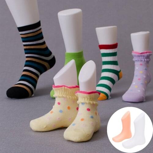 Children Foot Display Mold Socks Shoes Mannequin Modeling Feet Short Stocking Home DIY Supplies Accessories