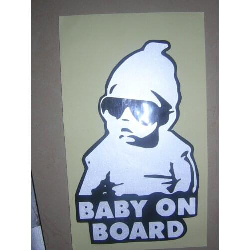 N06---BABY KIDS ON BOARD sticker for Apple Macbook Pro Air Vinyl Notebook reflective car decal sticker