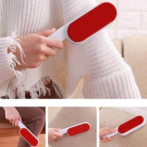 Double-Sided Hair Remover Reusable Furniture Sofa Clothes Lint Cleaning Portable Brush Furniture Sticking Dust Cleaner