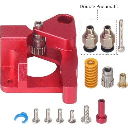 CR10S PRO Dual Gear Extruder Upgrade MK8 Extruder for Ender 3/5 CR10S PRO 1.75mm 3D Printer Parts Double Pulley Extruder