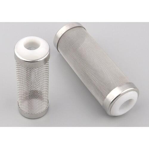 8pcs/lot 12 16mm Stainless Steel Water Pump Filter Inlet Protective Sleeve Suction Inlet Filter Net Aquarium Shrimp Fish Tank