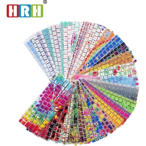 HRH US 3D Decal Flower Rainbow Silicone Keyboard Cover Keypad Skin Protector For Old Apple Macbook Pro 13 15 17 Air Retina