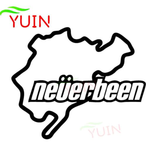 NEVERBEEN Classic Decal Fashionable Body Decoration PVC Waterproof Sunscreen Car Sticker Black/White/Red/Laser/Silver