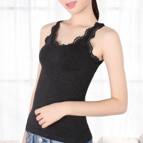 Lace knitted vest body thread all-match halter top sleeveless strap top female tank top autumn winter women camisole