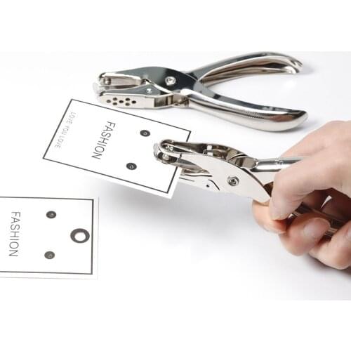 3/6mm Single Hole Punch Handhold Metal Puncher School Stationery Office Supply Tools For DIY Scrapbooking Earring Necklace Cards