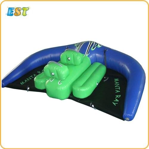 Inflatable Towable Water Sports Inflatable Flying Fish Tube Flying Fish Manta Ray For Water Game With Air Pump