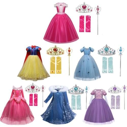 Halloween Girls Fancy Dress Up Kids Carnival Party Cosplay Princess Costume Children Christmas 4 5 6 7 8 9 10 Years Clothes