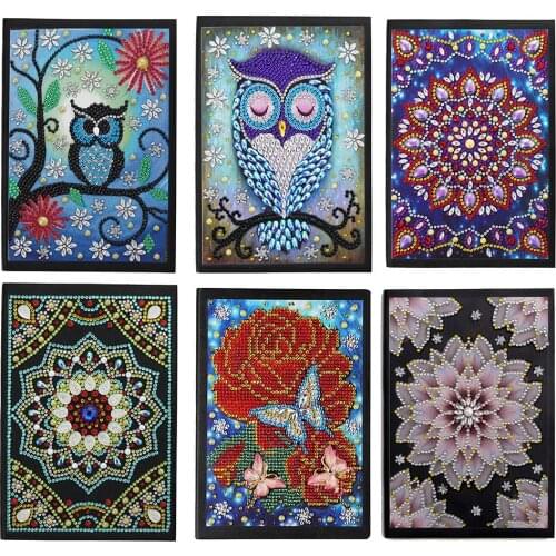 Diamond Painting Cover Notebook Writing Journal DIY Diary Planner Book Birthdays Gifts Agenda Organizer Stationery School Office