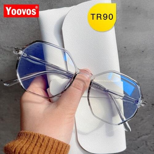 Yoovos 2021 Glasses Frame Women TR90 Eyeglasses Frame Women Optical Glasses Brand Design Eyewear Women Anti Blue Light Okulary