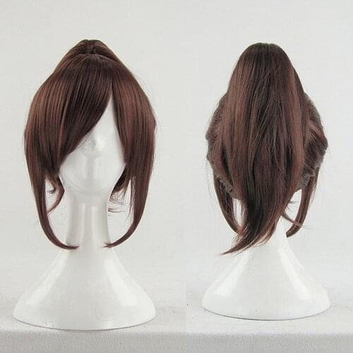 Attack on Titan Sasha Blouse Cosplay Wigs High-temperature Fiber Synthetic Hair Short Brown Hair + Wig Cap