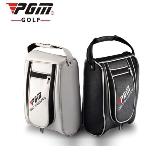 Pgm Golf Shoes Bag Waterproof Outdoor Durable Golf Bags Men Women PU Leather Sports Golf Shoes Handbags In 2 Colors