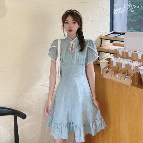 Dress Retro Temperament Niche Dress Female New Summer Slim Slimming Split Mid-length Skirt