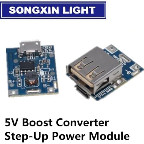 1PCS 5V Boost Converter Step-Up Power Module Lithium Battery Charging Protection Board LED Display USB For DIY Charger 134N3P