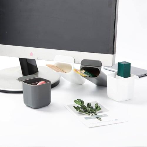 Simple Computer Desk Pen Holder Desktop Box Pen Case Stationery Storage Holder Office Desk Organizer Supplies Escritor Papeleria