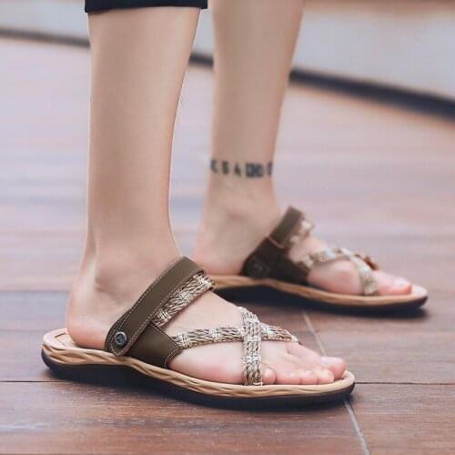 Slipper Sandals Women Stylish Shoes For Men Black Sandals Slippers Fashion Mens Outdoor Slides Casual Man Mens 2019 Summer