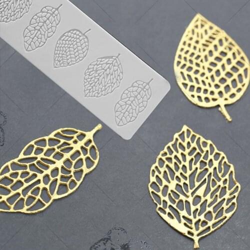 Silicone Cake Fondant Molds Leaf Shape Chocolate Muffin Mousse Cake Mould Dessert DIY Baking Tray Pastry Decoration Tools