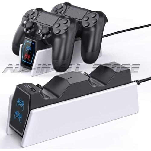 PS4 Slim Pro Controller Charger Fast Charging Dock Station LED Indicator for Sony Playstation 4 Play Station 4 PS 4 Gamepad