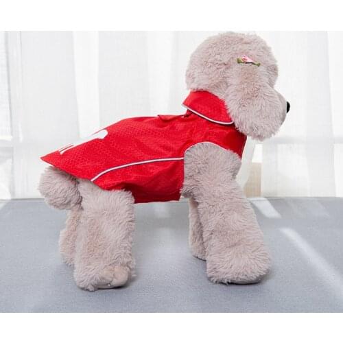 S-XL Pets Small Dog Raincoats Small Large Dogs Rain Coat Waterproof Jacket Fashion Outdoor Breathable Puppy Clothes Cat Jacket