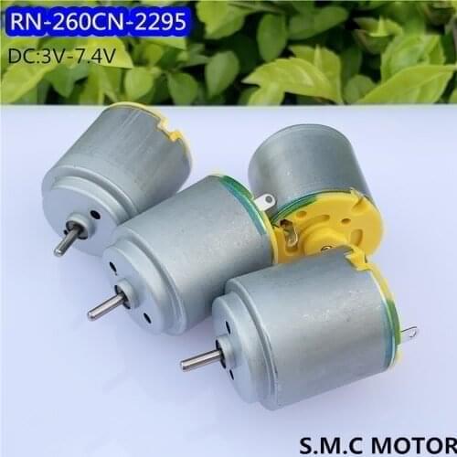 Mini 260 Motor DC 3V 3.7V 6V High Speed Round Motor DIY Micro USB Small Fan Electric RC Toy Engine Car Boat Model Machinery Tool