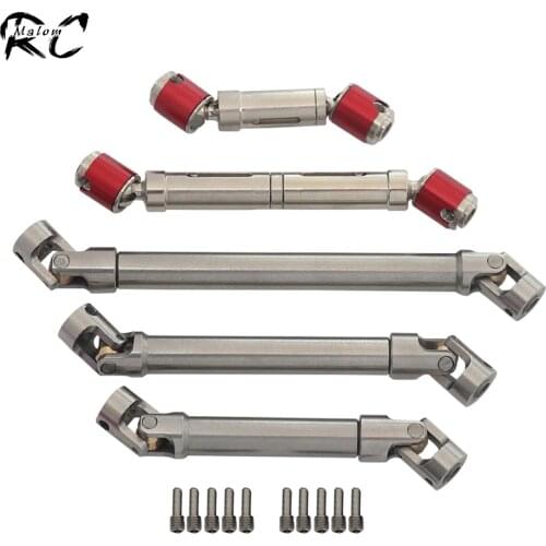 1Pcs Stainless Steel Drive Shaft CVD Universal Joint for 1/10 RC Crawler Traxxas TRX4 TRX6 Axial Capra RR10 SCX10 D90 Gmade R1
