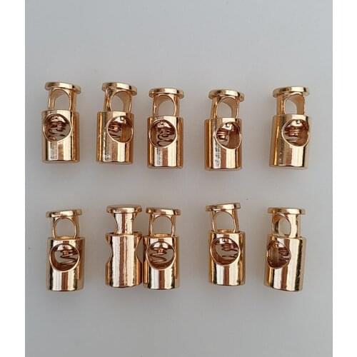 10pcs Zinc Alloy Barrel Shock End Lock Cord Toggle Stoppers for Drawstrings