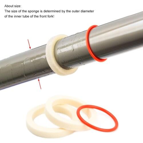 2Pcs Bicycle Front Fork Sponge Ring Oil Foam Absorb Seal 32/34/35/36mm Forks Bike Accessories For MTB Mountain Road Bike
