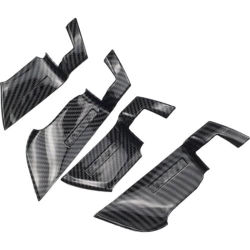Car styling Carbon Fiber ABS Interior Car Door Handle Bowl 4pcs for Honda Accord 2018 styling accessories