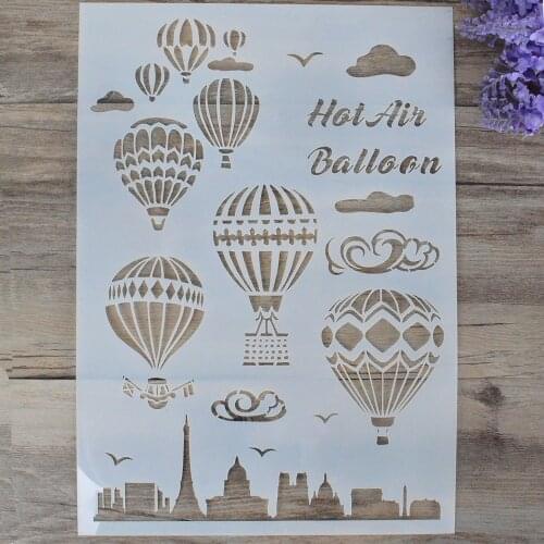 A4 A3 A2 DIY Craft Layering Stencil For Wall Painting Scrapbooking Stamping Album Decorative Embossing Card Balloon Template