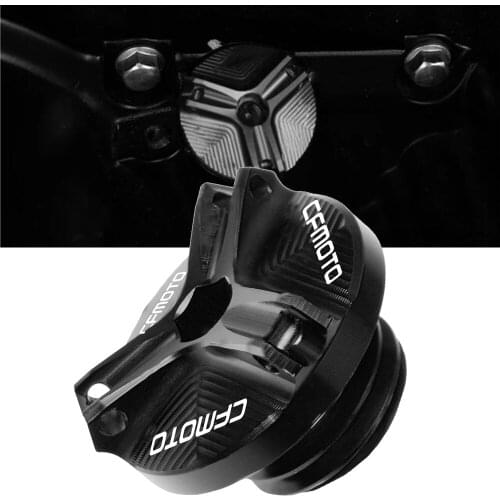 Motorcycle Accessories CNC Aluminum Engine Oil Filler Cap Drain Sump Plug Bolt Cover Screw For CFMOTO 250SR 250 SR 2019-2020