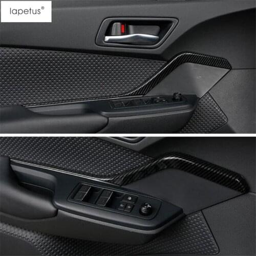 Lapetus Accessories Fit For Toyota C-HR CHR 2016 - 2021 ABS Inner Door Pull Doorknob Handle Strip Molding Cover Kit Trim 2 Pcs