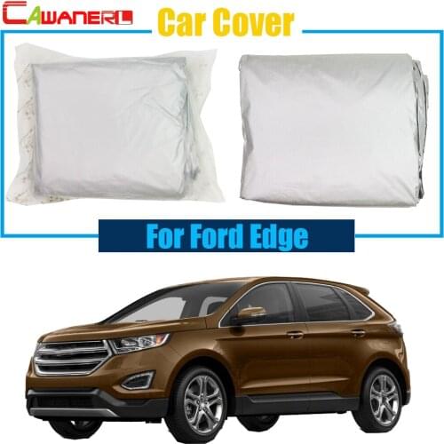 Cawanerl Car Cover Anti UV Sun Shield Snow Rain Resistant Protector Cover Sun Shade For Ford Edge