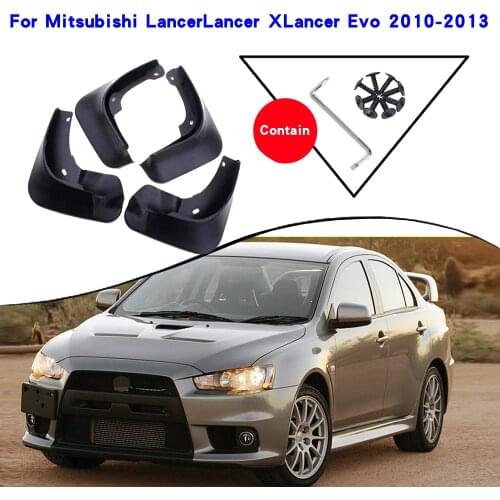 Car Fender Accessories For Mitsubishi Lancer X Lancer Evo 2013-2010 Mudguards Splash Guards Fender Mudflaps Car Fender Mud Flaps