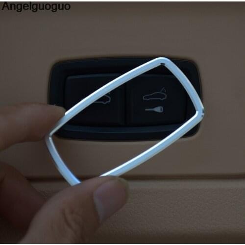 Car Styling Car Trunk button frame decoration cover trim for Porsche Panamera Cayenne Macan