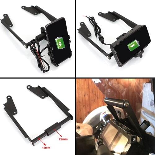 Motorcycle Mobile Phone Holder For YAMAHA MT 09 MT09 MT-09 FJ09 FJ-09 Tracer 900 Rechargeable GPS Navigator Mounting Bar Kit