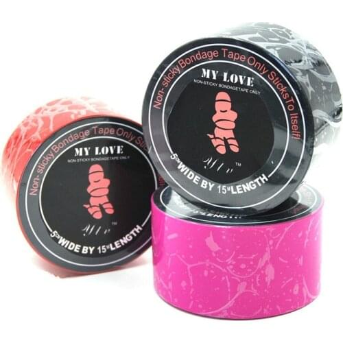 Electrostatic 15 Meter Non-sticky Tape SM Sex Bondage Restraint Tape BDSM Bondage Harness Sex Toys Erotic Accessories For Couple