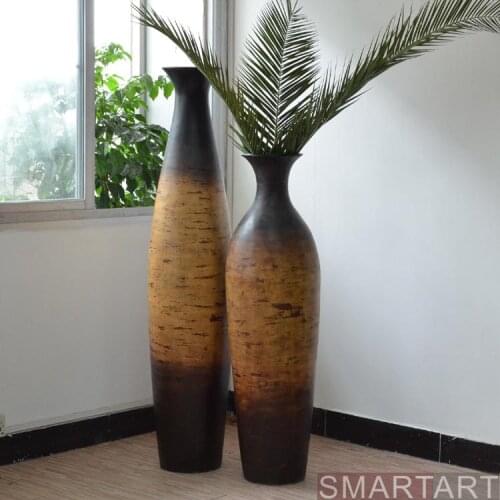 If the SMARTART glass steel mall model room villa Club Project flower vase floor decoration