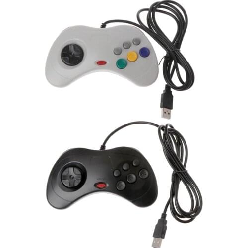 USB Classic Gamepad Gamepad Controller for Saturn System Style Wired Game Controller Joypad for PC For Sega