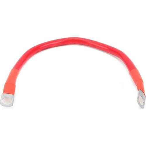 Battery terminal connector charger 11.8in Ground Wire 4AWG 25mm² 150A Flexible Earth Cable Universal for Battery Inverter