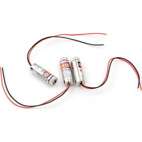 650nm 5mW Red Point / Line / Cross Laser Module Head Glass Lens Focusable Industrial Class