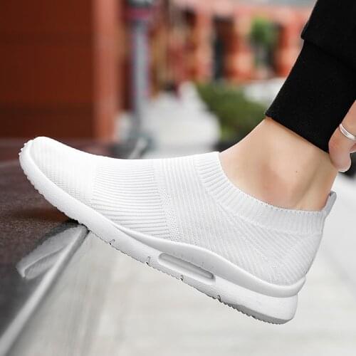 2021 Breathable Running Shoes for Men Light Jogging Shoes Breathable Sneakers Slip on Loafer Zapatillas Hombre Men Casual Shoes