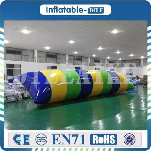Free Shipping Durable 0.9mm PVC 7m*2m Inflatable Water Jumping Pillow Ball Inflatable Water Blob For Adults