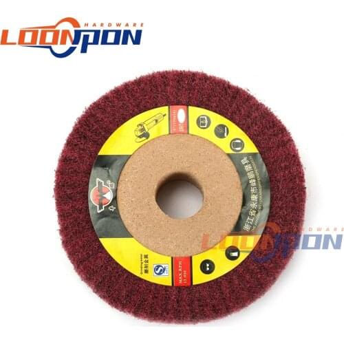 Non-woven Scrubbing Pad 4/5/6/8/10/12inch Grinding Wheel Flap Mop Polishing Wheel Nylon Fiber Disc 320# Thickness 25mm