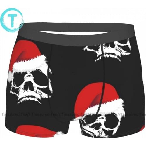 Skull Underwear Males Print Cute Trunk Sublimation Hot Polyester Boxer Brief
