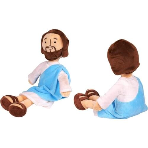 32cm Jesus Plush Doll Stuffed Doll Toy Soft Children Sleeping Cushion Baby Pillow Kids Christmas Gift Home Room Desktop Decor